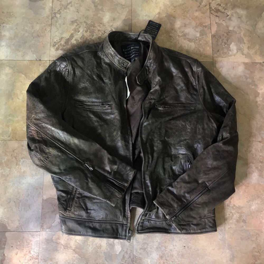 Lucky brand leather jacket